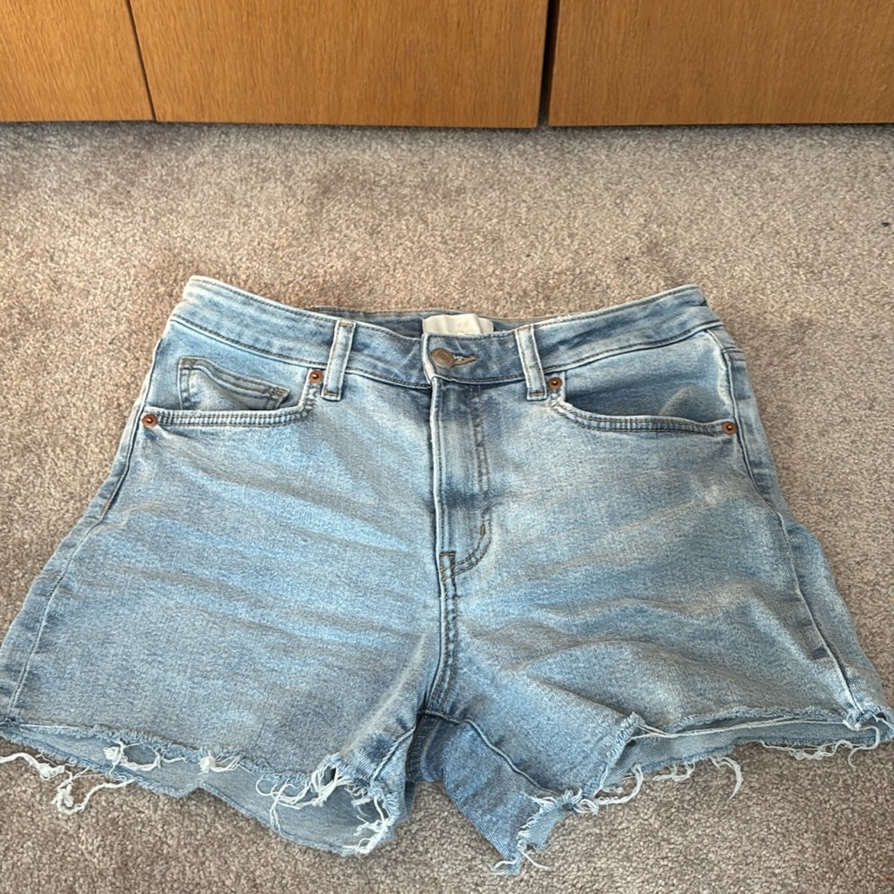 H&M Light Wash Jean Shorts